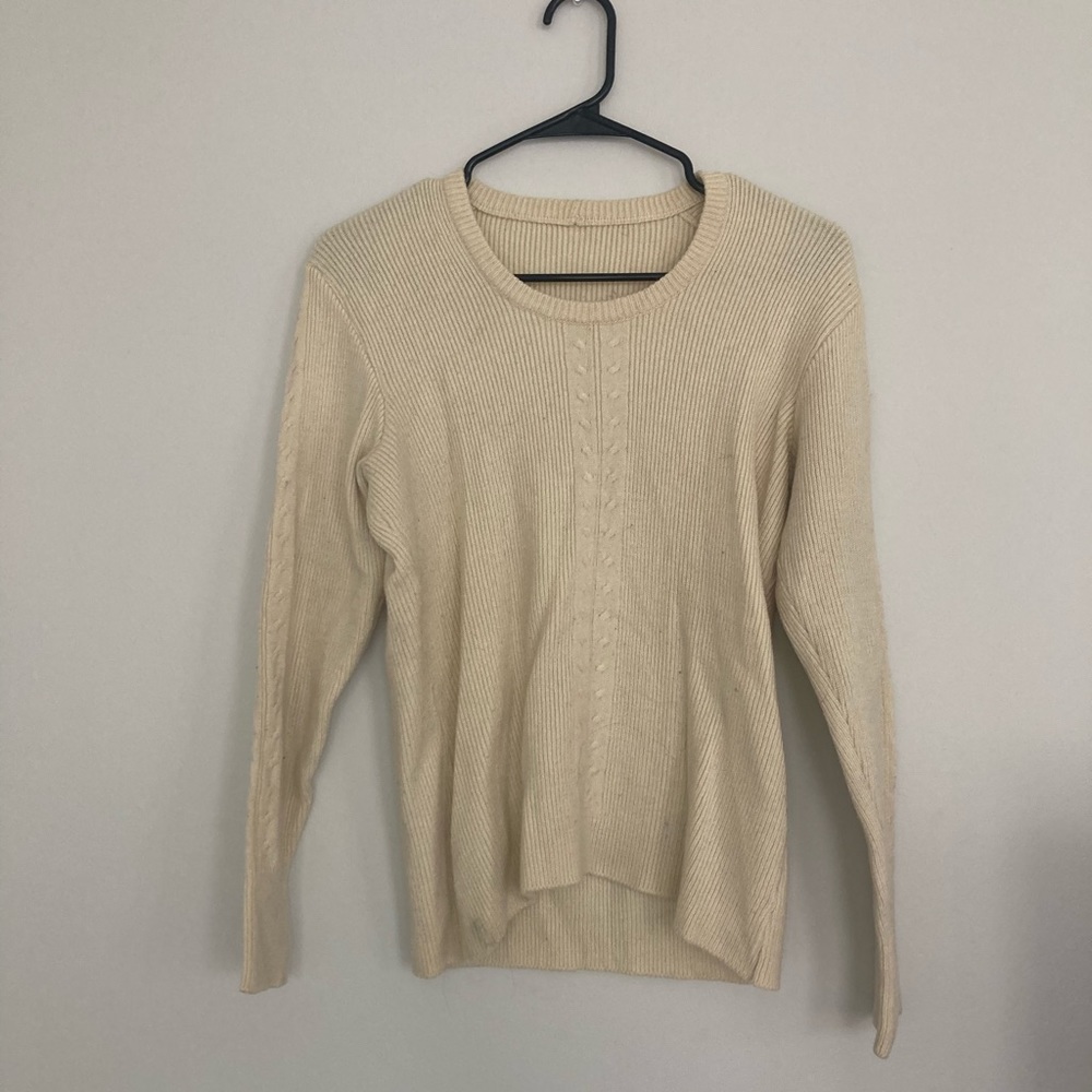 Cream sweater